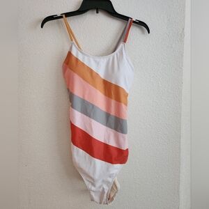 NWTs Roolee One-piece Striped Bathing Suit (Sz Medium)